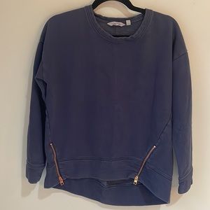 Athleta | Cityscape Navy Zipper Sweatshirt | Sz S
